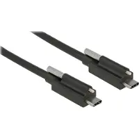 DeLOCK 83719, 1 m, USB C, USB C, USB 3.2 Gen 2 (3.1 Gen 2), Männlich/Männlich, Schwarz