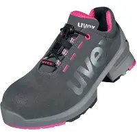 Uvex Halbschuh grau/pink 1 ladies, S2, EU-Schuhgröße: 38