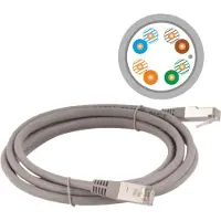 A-Lan KKF5SZA3.0, 3 m, Cat5e, F/UTP (FTP), RJ-45, RJ-45, Grau