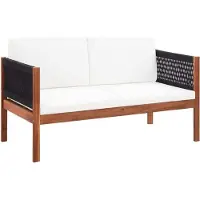 Syfax Gartensofa 2-Sitzer Massivholz Akazie