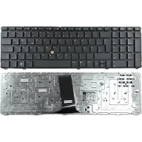 T-ProTek DE - Schwarz Tastatur Keyboard ohne Rahmen kompatibel für HP Elitebook 8770W