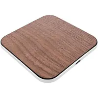 InLine Qi woodcharge, wireless fast charger, 5/7,5/10W/15W, USB-C, ohne Logo, Drinnen, USB, 9 V, 2 A, Kabelloses Aufladen, 1 m