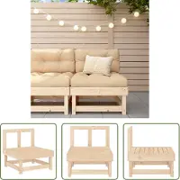 The Living Store Garten-Mittelsofa Massivholz Kiefer