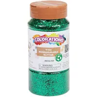 Colorations - organic degradable glitter - Green, 113 grams