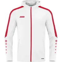 Jako Herren Kapuzenjacke Power 6823-004 XXXL - Weiß/Rot - XXXL