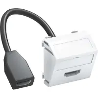 OBO Bettermann Vertr Multimediaträger HDMI 45x45mm rws MTS-HD F RW1