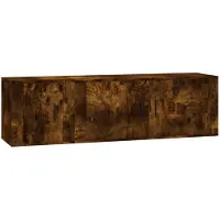 vidaXL 2-tlg. TV-Schrank-Set Räuchereiche Holzwerkstoff