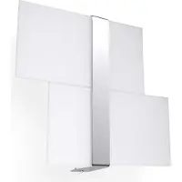 Sollux Wandleuchte MASSIMO chrom 2xG9 8W Stahl/Glas 28x6x39cm