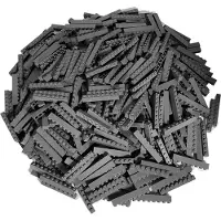 LEGO 100 Stück Steine 1x8, Dunkelgrau