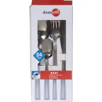 Domotti Besteck-Set Bari 24-TLG. für 6 Personen Löffel Messer Gabel Teelöffel