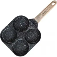 Klausberg KB-7821 Marmor-Bratpfanne für Eier und Pfannkuchen, 4-teilig