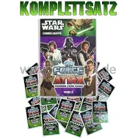 Topps FAMOV2 - Spar 13 - Komplettsatz ALLE 240 Karten+Sammelalbum - Star Wars Force Attax - Movie Cards Serie 2