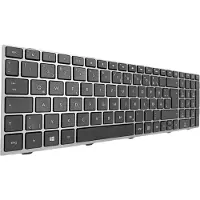 T-ProTek DEUTSCHE - Schwarz Tastatur Keyboard mit grau Rahmen kompatibel für HP ProBook 4545s