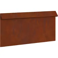 vidaXL Schneckenzaun 50 x 3,5 x 25 cm Wetterfeststahl Rostoptik