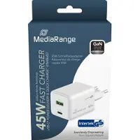 MediaRange MRMA113-2, Drinnen, AC, 20 V, Weiß