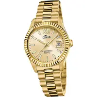 Lotus Damen Uhr Elegant Edelstahl Armbanduhr Classic gold D2UL18932/2