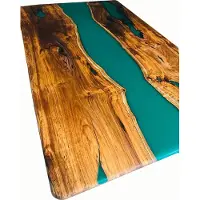 AEA Esstisch Design Tisch Moderne Tische Meer Ozean Fluss Möbel 200x90 Epoxid Harz