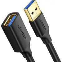 UGREEN 10373, 2 m, USB A, USB A, USB 3.2 Gen 1 (3.1 Gen 1), Schwarz