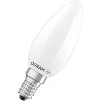 Osram LED-Leuchtmittel "LED-Lampe Star Kerzenform B40", Energieeffizienz: D, weiß, L:10cm Ø:3,5cm, Leuchtmittel, LED-Leuchtmittel