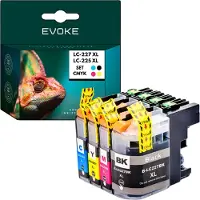 Evoke Patronen für Brother LC 227 225 XL drei LC227 LC225 ️️ DCP J4120DW J562DW MFC J5320DW J4620DW ️