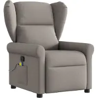 Syfax Massagesessel Taupe Stoff