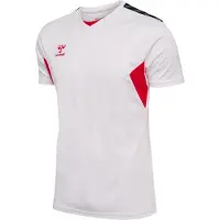 Hummel Hmlauthentic Pl Jersey S/S - white/true red, Größe:M