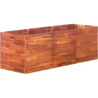 Syfax Garten-Hochbeet Akazienholz 150x50x50 cm