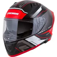 Cassida Aero Drome 2025, schwarz perlmutt/rot/weiß/grau, Größe 4,5 mm, o.k. L