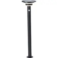 Brilliant LED Außen-Stehlampe "Garvina", schwarz, H:85cm Ø:21cm, Leuchten, LED Außen-Stehlampe, Solar, 85 cm, 430 lm, 3000 K, Edelstahl, schwarz