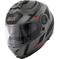 Givi Modular Helm X21 EVO Number Matt Titan Schwarz Rot größe S
