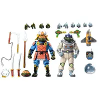 NECA Teenage Mutant Ninja Turtles (Cartoon) Actionfiguren 2er-Pack Space Adventure & Samurai Turtles 18 cm