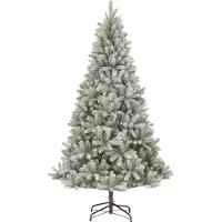 Black Box Trees Nagoya Künstlicher Weihnachtsbaum mit Schnee – Christmas Tree H210 x Ø115 cm – Grün Frosted