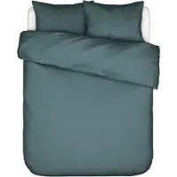 Essenza Bettwäsche "Bettwäsche Minte", blau (denim), B/L: 240cm x 200cm, 1 Stk., 2 Stk., Satin, B/L: 80cm x 80cm, 3, Satin, Obermaterial: 100% Baumwolle CO., Bettwäsche, Bettwäsche