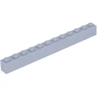 LEGO 50 Stück 6112 Stein Brick 1x12 Part Basic Steine 50 Helles Bläuliches Grau