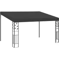 Syfax Wand-Pavillon 4x3x2,5 m Anthrazit