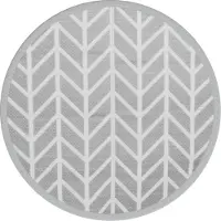 Syfax Outdoor-Teppich ARAKIL Grau Ø160 cm PP