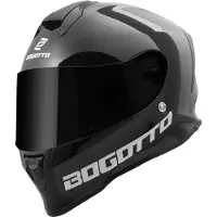 Bogotto H151 Solid Schwarz Integralhelm Größe L