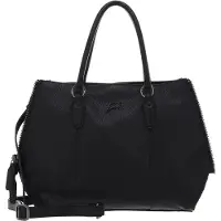 Gabs Leder Schultertasche Ivette TG Bull + Persiano Black Shoulder Bag Nero schwarz