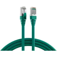 Efbe-Schott Hersteller: RJ45 Patchkabel SF/UTP, Cat.5e, PUR, 7,5m, RAL6018 grün Das doppelt geschirmte Cat.5e R