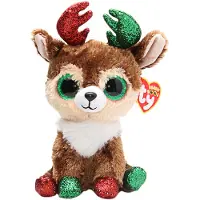 TY Beanie Boos, "Kinley", Rentier, Xmas, ca 15 cm