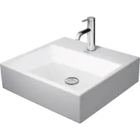 Duravit Vero Air Möbelwaschtisch 50x47cm, ohne Überlauf, mit Hahnlochbank, 1 Hahnloch, 2350500041, Farbe: Weiß