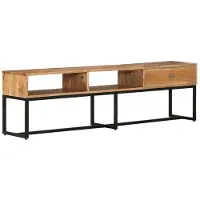 The Living Store TV-Schrank 160x30x45 cm Massivholz Akazie