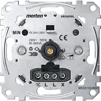 Merten Dimmereinsatz Glüh- und Halogenlampen 40 - 600 Watt, MEG5133-0000