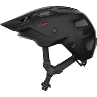 ABUS MTB-Helm MoDrop QUIN - smarter Fahrradhelm mit Bluetooth, Crash-Erkennung & SOS-Alarm-System für Mountainbiker - Unisex - Schwarz Matt, S