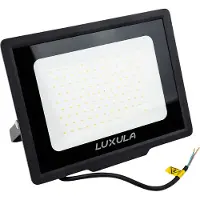 Luxula LED Fluter 100 W 3000 K warmweiß schwarz IP65
