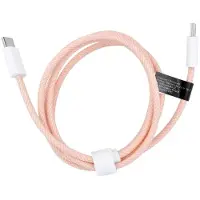 COFI Universalkabel mit USB-C – USB-C-Stecker - Unterstützt PD 60W Schnellladung und Datenübertragung Rosa 1m
