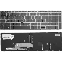 T-ProTek DEUTSCHE-Tastatur Schwarz , Grau Frame mit Trackpoint komp.für Asus ZBook 17 G6