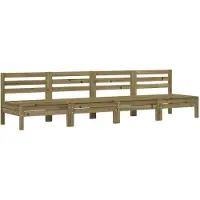 Syfax Gartensofas ohne Armlehnen 4 Stk. Kiefernholz Imprägniert