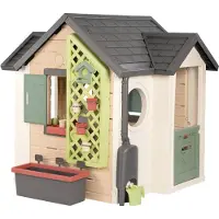Smoby Spielhaus "Life Garten", bunt, Spielhäuser, KinderB:132cm H:135cm T:128cm, Kunststoff, Spielhaus, Made in Europe, B:132cm H:135cm T:128cm
