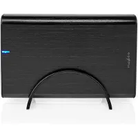 Nedis HDDE35410BK Festplattengehäuse 3,5 Zoll USB 3.1 Gen1 USB-A/USB-C Aluminium